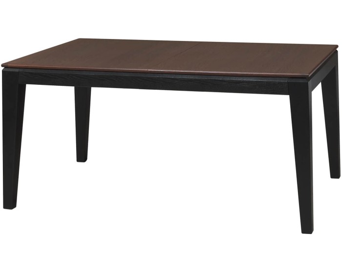 Jídelní rozkládací stůl Fuego z masivu 160/240 cm dub Antik/černý