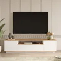 Televizní stolek Houseland Luka borovice Atlantic/bílý