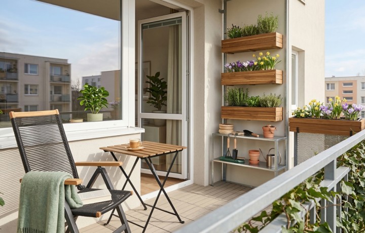 Jak zařídit balkon v paneláku na jaro: praktické tipy pro malý prostor