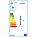 Stojací lampa Glamy 176 cm bílá/zlatá