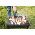 Skládací turistický gril na dřevěné uhlí BBQ1005 černý