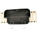 Zahradní gril na dřevěné uhlí BBQ1002 černý