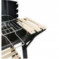 Zahradní gril na dřevěné uhlí BBQ1002 černý