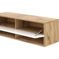 Závěsný TV stolek Derby 200 cm dub Wotan/bílý