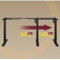 Nastavitelný elektrický rám pracovního stolu Vasagle Prom 90/140 cm černý