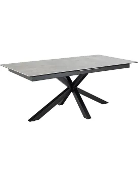 Jídelní rozkládací stůl Heaven 200/240 cm šedý/černý