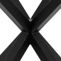Jídelní kulatý stůl Heaven 119 cm čirý/černý