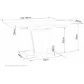 Rozkládací jídelní stůl Houston 120/160 cm dub přírodní
