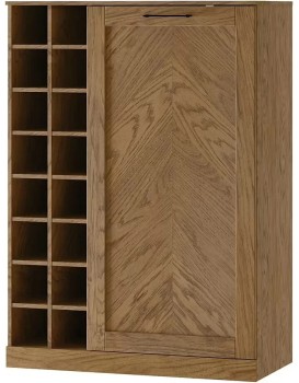 Komoda s barem Cozy z masivu 15 100 cm dub Rustikal