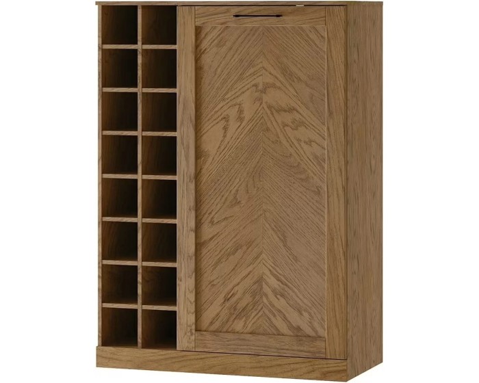 Komoda s barem Cozy z masivu 15 100 cm dub Rustikal