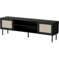 TV stolek Juta 180 cm černý/hnědý