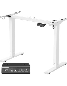 Nastavitelný elektrický rám pracovního stolu Vasagle Prom 90/140 cm bílý