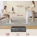 Nastavitelný elektrický rám pracovního stolu Vasagle Prom 90/140 cm bílý