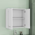 Závěsná koupelnová skříňka Houseland Fin 01 bílá