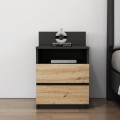 Noční stolek Houseland Malwa 01 dub artisan/antracit