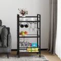 Servírovací vozík Houseland Phil černý