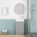 Volně stojící skříňka s umyvadlem Houseland Ruvin 46 cm šedá