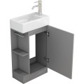 Volně stojící skříňka s umyvadlem Houseland Ruvin 46 cm šedá