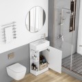 Volně stojící skříňka s umyvadlem Houseland Ruvin 46 cm bílá