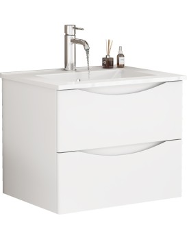 Závěsná skříňka pod umyvadlo Houseland Bravio 60 cm bílá