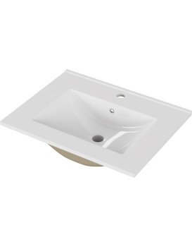 Zápustné umyvadlo Houseland Luxo 60 cm bílé