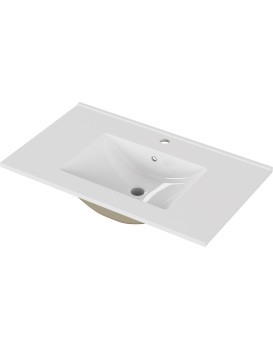 Zápustné umyvadlo Houseland Cavelo 80 cm bílé