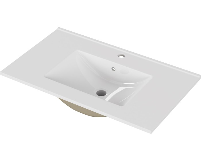 Zápustné umyvadlo Houseland Cavelo 80 cm bílé