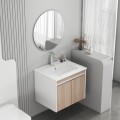 Závěsná skříňka pod umyvadlo Houseland Morvia 60 cm dub/bílá
