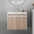 Závěsná skříňka pod umyvadlo Houseland Morvia 60 cm dub/bílá