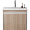 Závěsná skříňka pod umyvadlo Houseland Morvia 60 cm dub/bílá