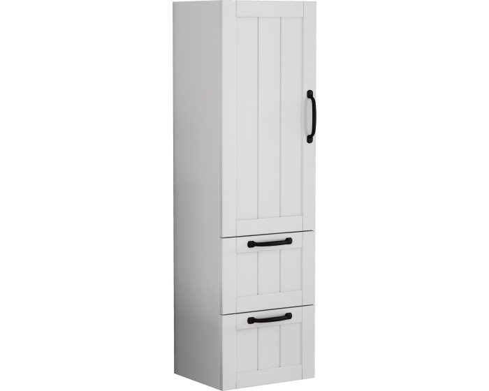 Vysoká závěsná koupelnová skříňka Houseland Elyra 120 cm bílá