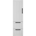 Vysoká závěsná koupelnová skříňka Houseland Elyra 120 cm bílá
