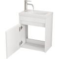 Závěsná skříňka s umyvadlem Houseland Mavon 40 cm bílá