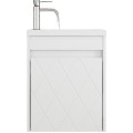 Závěsná skříňka s umyvadlem Houseland Mavon 40 cm bílá