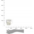 Porcelánový hrnek MELODY 510 ml se sítkem bílý/vícebarevný