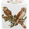 Porcelánový hrnek OWLS 400 ml se sítkem bílý/vícebarevný