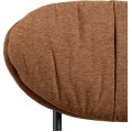 Designové křeslo Burma lounge terakota/černé