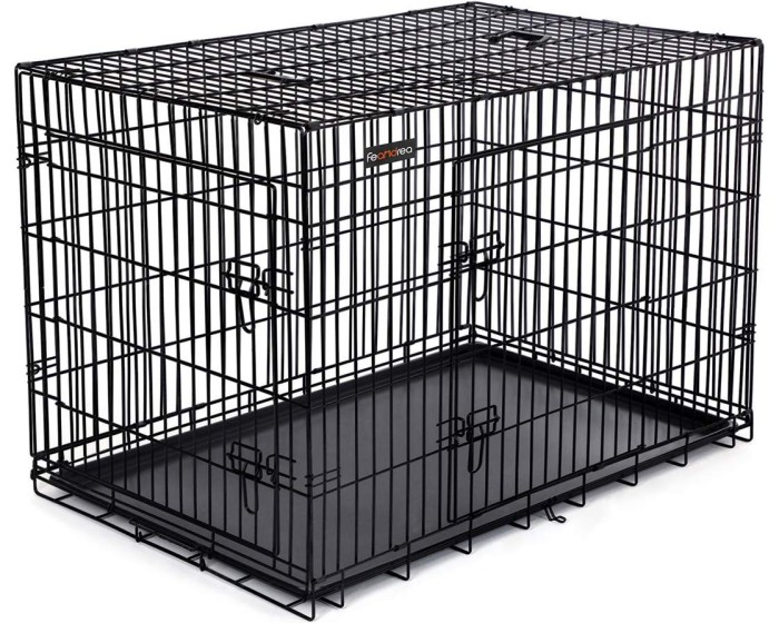 Přepravní klec pro zvířata Levino XXL 122 cm černá