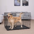 Přepravní klec pro zvířata Levino XXL 122 cm černá