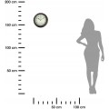 Nástěnné hodiny s teploměrem Terny 30,5 cm hnědé/bílé