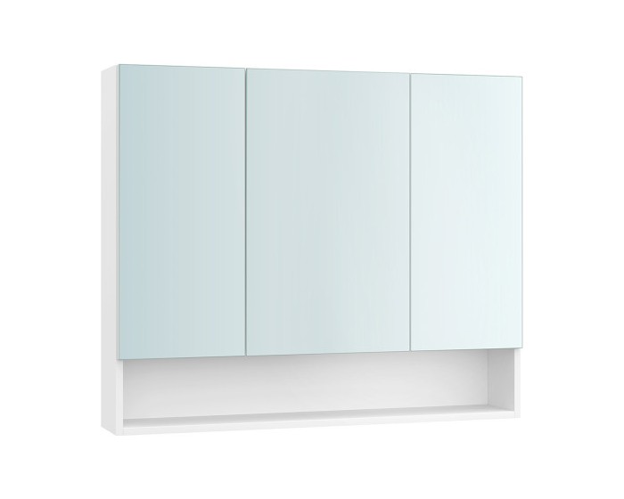 Koupelnová zrcadlová skříňka Vasagle Masli 90 cm bílá