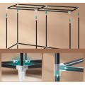 Textilní šatní skříň Jites 127 cm černá