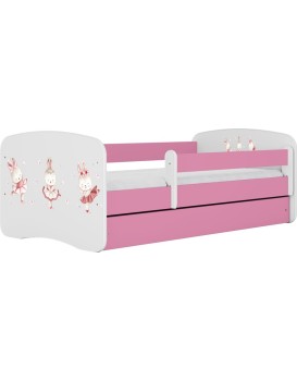 Dětská postel Babydreams králíčci růžová