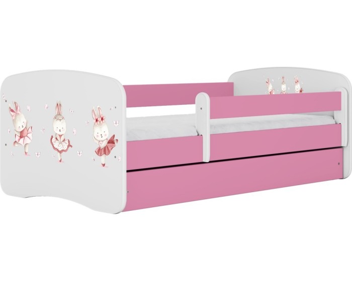 Dětská postel Babydreams králíčci růžová