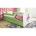 Dětská postel Babydreams tanečnice zelená
