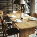 Jídelní rozkládací stůl London 40 160/240 cm z masivu dub přírodní