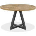 Jídelní stůl Indus 125 cm z masivu dub přírodní/grafit