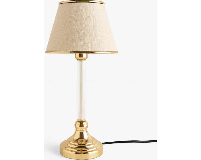 Stolní lampa Deni béžová/zlatá