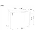 Jídelní stůl Mario 100 cm dub přírodní/krémový