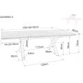 Jídelní rozkládací stůl Xaviero 160/240 cm dub artisan/černý